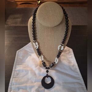 Ceramic and Mother of Pearl Necklace